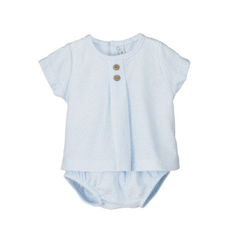 Conjunto corto pololo Sauco azul-17926-Calamaro Baby - Monitoskids