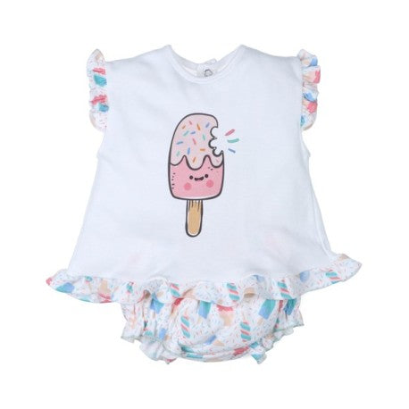 Conjunto corto bebé niña Helados-29414-Tony Bambino - Monitoskids