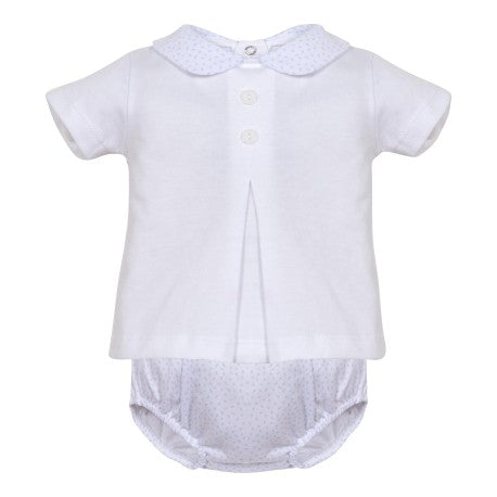 Conjunto 2 piezas manga corta cuello bebe-MINHON - Monitoskids