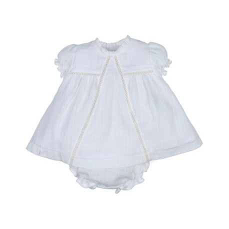 Conjunto bebé vestido ceremonia y cubrepañal-29025-Tony Bambino - Monitoskids