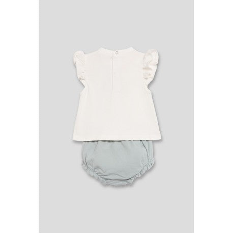 Conjunto corto algodón bebé niña camiseta y cubrepañal-251040-Street Monkey - Monitoskids