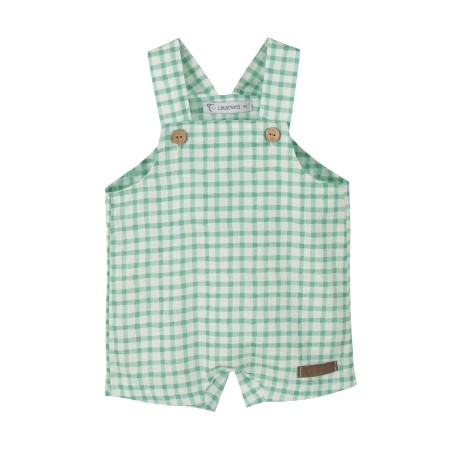 Peto estampado cuadros bebé Prunela-32432-B-Calamaro Baby - Monitoskids