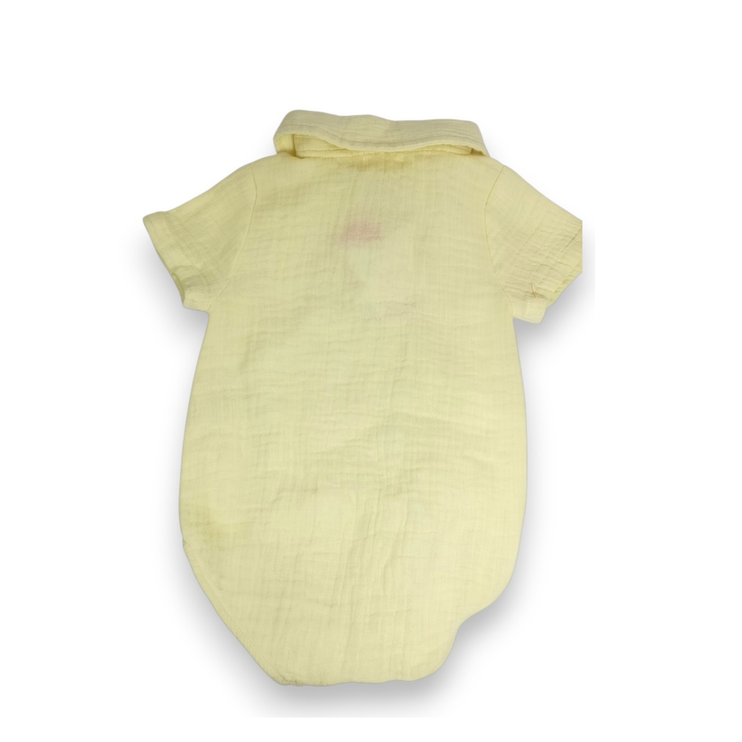 Body Polo para Bebé en Algodón Bambula - Amarillo Pastel