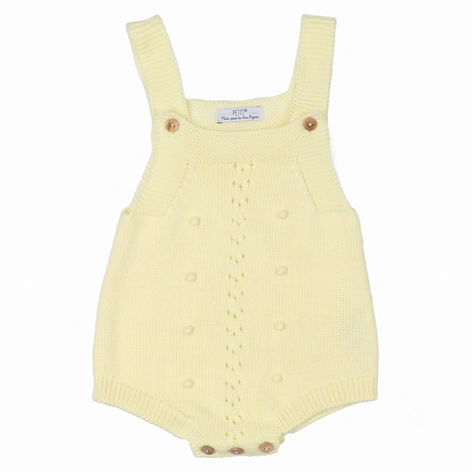 Peto punto bebé color amarillo, fabricado en España - Monitoskids