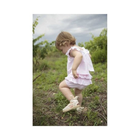 Conjunto bebé niña ranita + camiseta cuello volante Orquídea-42370-Babidu - Monitoskids