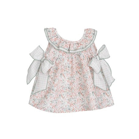 Vestido bebé niña estampado floral Mumbai 21325-Calamaro Baby - Monitoskids