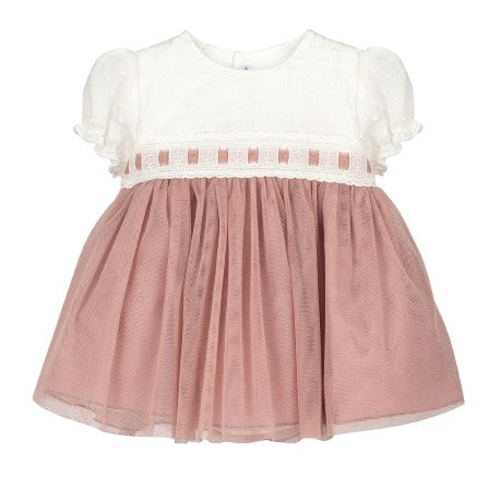 Conjunto vestido ceremonia + capota Síbaris-21235-Calamaro Baby - Monitoskids