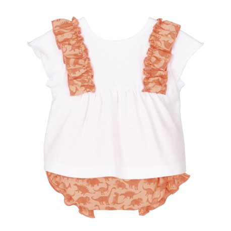 Conjunto corto bebé niña Mínar-17714-Calamaro Baby - Monitoskids