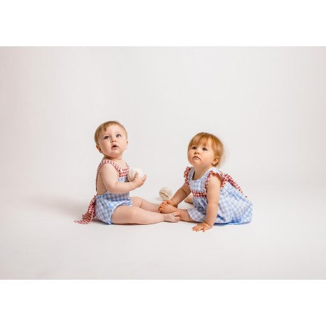 Conjunto corto 2 piezas bebé niño cuadros-32352-Tony Bambino - Monitoskids