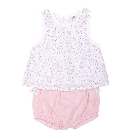 Conjunto corto 2 piezas bebé detalle lazos-YATSI - Monitoskids