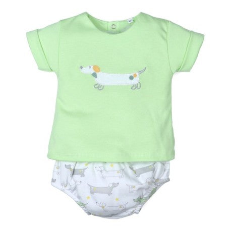 Conjunto corto bebé Perritos-29440-Tony Bambino - Monitoskids
