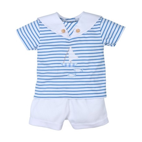 Conjunto corto bebé niño Marinerito-29436-Tony Bambino - Monitoskids