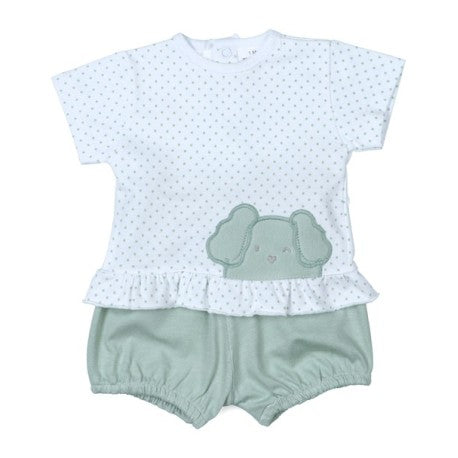 Conjunto corto algodón bebé  perrito-29573-Tony Bambino - Monitoskids