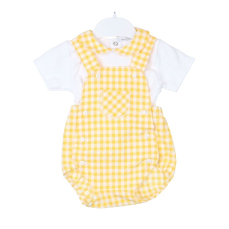 Conjunto corto de 2 piezas peto bebé niño-27497-Tony Bambino - Monitoskids