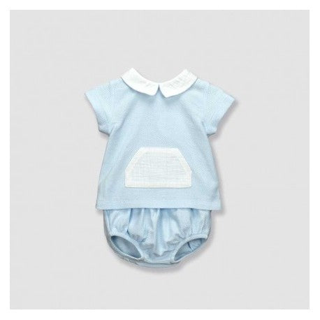 Conjunto ranita + camiseta cuello polo Patuco-40360-Babidu - Monitoskids