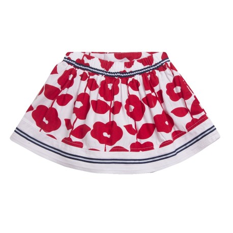 Falda estampado flores rojas grandes-Newness - Monitoskids