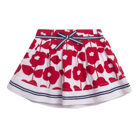 Falda estampado flores rojas grandes-Newness - Monitoskids
