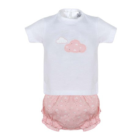 Conjunto corto 2 piezas bebé niña-MN7012-Minhon - Monitoskids