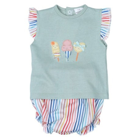Conjunto 2 piezas bebé niña helados-30916-Tony Bambino - Monitoskids
