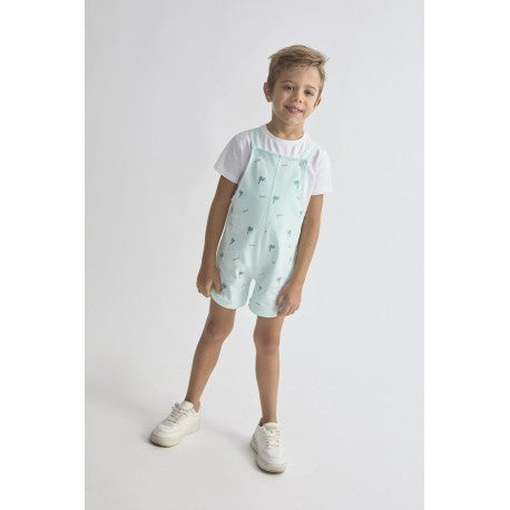 Conjunto corto 2 piezas camiseta y peto bebé niño dino surfer-264050-Street Monkey - Monitoskids