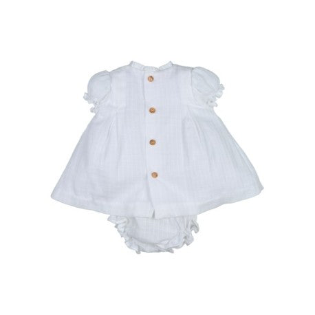 Conjunto bebé vestido ceremonia y cubrepañal-29025-Tony Bambino - Monitoskids