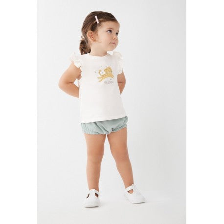 Conjunto corto algodón bebé niña camiseta y cubrepañal-251040-Street Monkey - Monitoskids