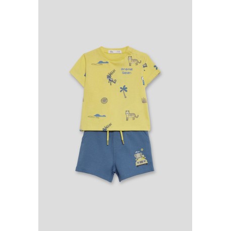 Conjunto camiseta y pantalón corto bebé niño-254023-Street Monkey - Monitoskids