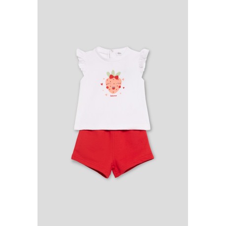Conjunto algodón camiseta y pantalón corto bebé niña-253070-Street Monkey - Monitoskids