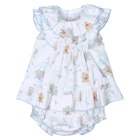 Conjunto corto 2 piezas bebé niña gatitos-29388-Tony Bambino - Monitoskids
