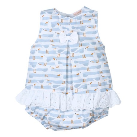 Conjunto corto 2 piezas bebé niña Gaviotas-29312-Tony Bambino - Monitoskids