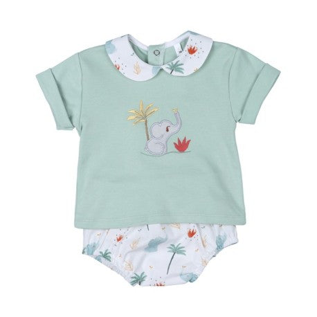 Conjunto corto 2 piezas bebé niño Elefante-30987-Tony Bambino - Monitoskids