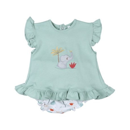 Conjunto corto 2 piezas bebé niña Elefante-30986-Tony Bambino - Monitoskids
