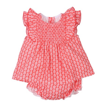 Conjunto corto bebé niña 2 piezas jesusito-29110-Tony Bambino - Monitoskids