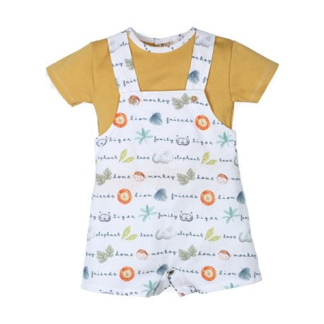 Conjunto corto peto 2 piezas bebé niño León-29376-Tony Bambino - Monitoskids