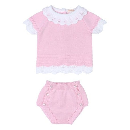 Conjunto corto 2 piezas punto bebé-32397-Tony Bambino - Monitoskids