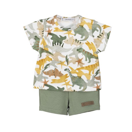 Conjunto pantalón corto Eneldo bebé niño-17938-B-Calamaro Baby - Monitoskids
