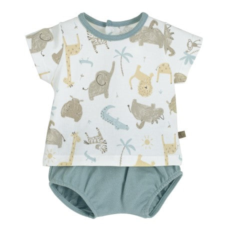 Conjunto corto bebé niño Java-11136-Calamaro Baby - Monitoskids