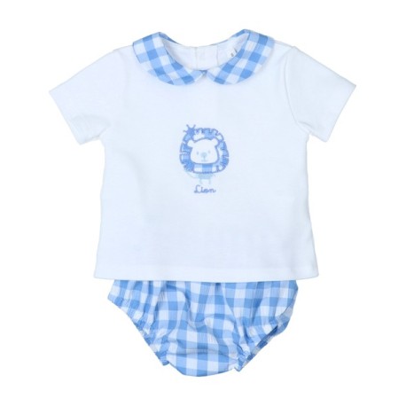 Conjunto corto de 2 piezas bebé niño Lion-32287-Tony Bambino - Monitoskids