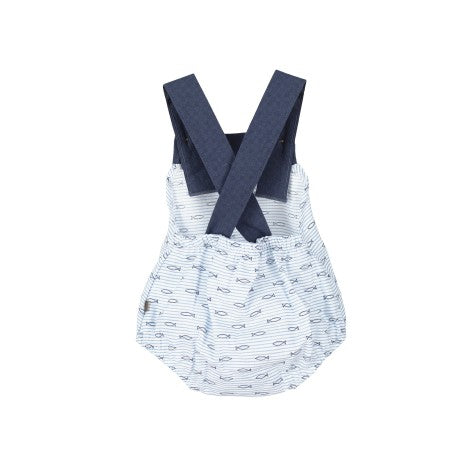 Peto corto estampado peces bebé niño Alsine-32425-Calamaro Baby - Monitoskids