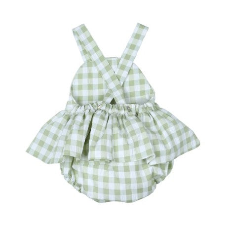 Pichi vichy volante bebé niña de tirantes-30390-Tony Bambino - Monitoskids