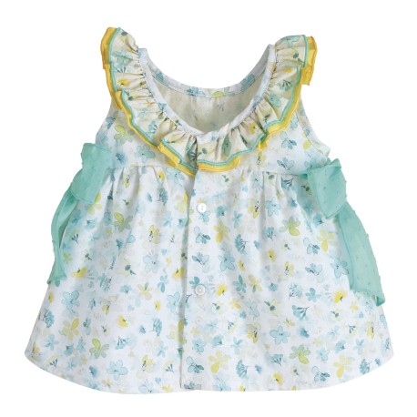 Vestido estampado bebé niña Kara-21290B-Calamaro Baby - Monitoskids