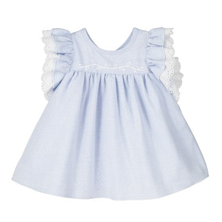 Vestido liso Anís excellentt bebé niña-21265-B-Calamaro Baby - Monitoskids
