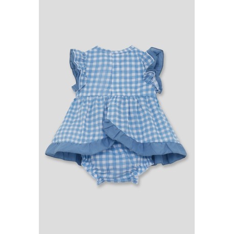 Vestido y cubrepañal cuadros bebé niña-SMV-261004-Street Monkey - Monitoskids