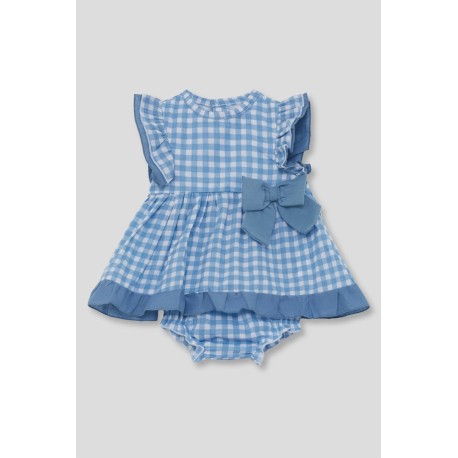 Vestido y cubrepañal cuadros bebé niña-SMV-261004-Street Monkey - Monitoskids