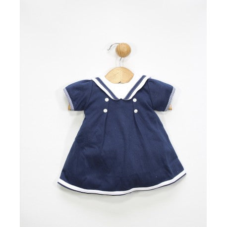 Vestido bebé algodón estilo marinero-24495-Popys - Monitoskids