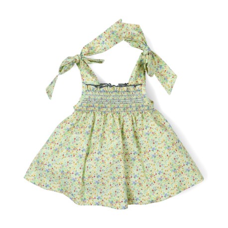 Vestido bebé tirantes estampado floral -25727-Popys - Monitoskids