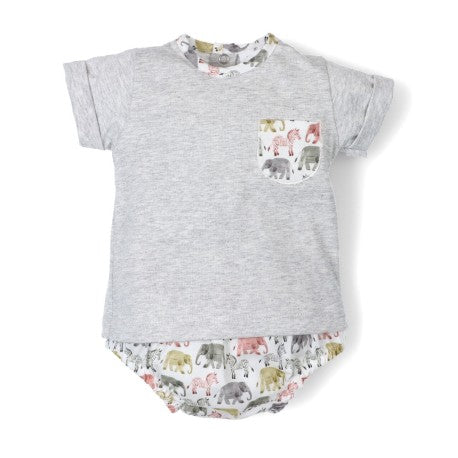 Conjunto corto bebé niño de 2 piezas savanna-25961-Popys - Monitoskids