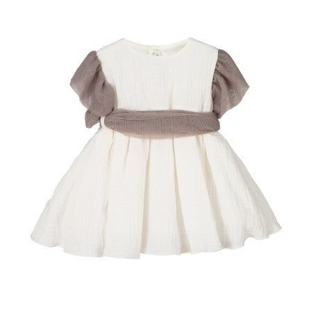Conjunto ceremonia: Vestido y Capota Bergamota col. excellentt bebé niña-21262B-Calamaro Baby - Monitoskids