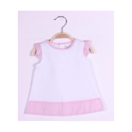 Vestido manga corta con cuadros - Monitoskids